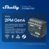 Shelly 2PM Gen4 Zigbee 2 Channel Smart Switch Matter Control Curtains Nlinds Power Metering Compatible Alexa Homekit Google Home 2