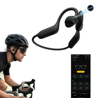 AI Camera Headphones 8MP HD Recording Smart AI Translation Ear Hanging Air Conduction Earphones Bluetooth Outdoor Cycling Record 1