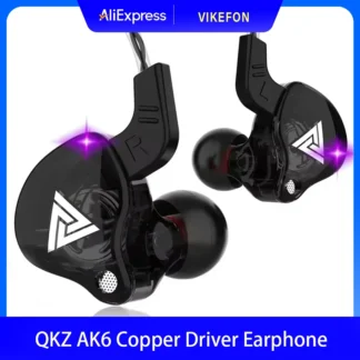 Original QKZ AK6 In Ear Earphone 6 Dynamic Driver Unit Headphone With Mic Stereo Sports HIFI Subwoofer Headset Monitor Earbuds 1