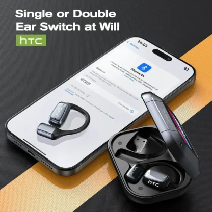 【AI Translator Earbuds】HTC NE25 Bluetooth Earphones LCD Touch Screen Sport Wireless Headphones Long Life with HD Mic 2