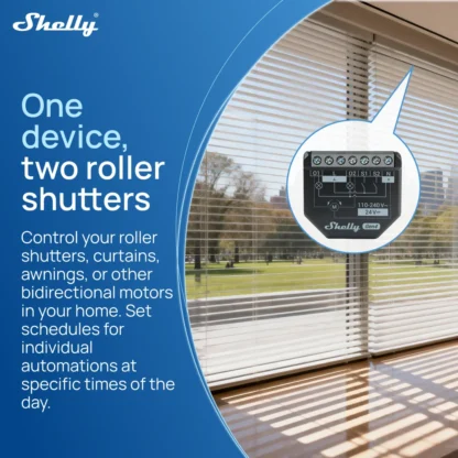 Shelly 2PM Gen4 Zigbee 2 Channel Smart Switch Matter Control Curtains Nlinds Power Metering Compatible Alexa Homekit Google Home 4