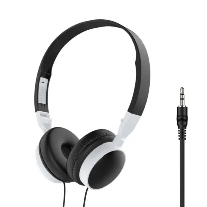 Universal 3.5mm Wired Computer Headphone Foldable Portable Music Gaming Headset Noise Canceling Sports Earphone Stereo Headset 6