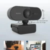 Webcam with Microphone, USB Computer Camera for Video Calls, Zoom, Teams, Streaming, Plug and Play for PC, Mac 4
