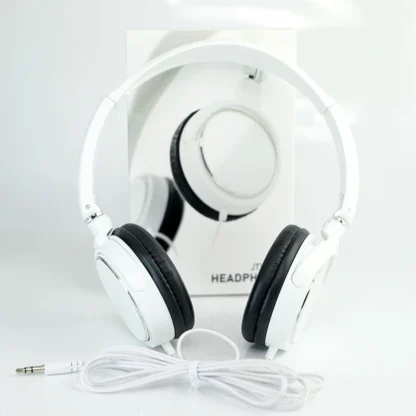 Universal 3.5mm Wired Computer Headphone Foldable Portable Music Gaming Headset Noise Canceling Sports Earphone Stereo Headset 3
