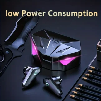 TWS Wireless Bluetooth Headset LED Display Gamer Earbuds with Mic Wireless Headphones Noise Cancelling Bluetooth Earphones X15 1