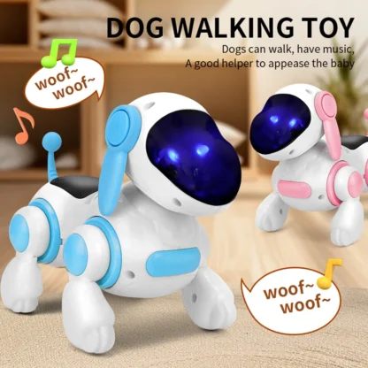 Smart Interactive Robotic Dog,Simulated Walking, Light, Sound, Music, Children's Educational Crawling, Singing And Interactive f 4