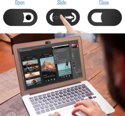Webcam Cover Shutter Magnet Slider Plastic Camera Cover for iPad Tablet Web Laptop Pc Camera Mobile Phone Lenses Privacy Sticker 3