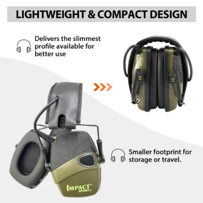 Outdoor Tactical Electronic Shooting Earmuff Active Anti-noise Headset Impact Sound Amplification Hearing Protector 4