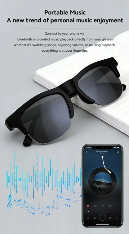 New AI Smart Glasses Motorcycle Sunglasses 8K Remote Control Touch Photo Camera Recording Translator Voice Bluetooth Glasses 2
