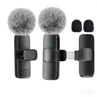 Type-C Port Professional Wireless Lavalier Microphone for Smartphones, Computers, Tablets, Plug and Play 1