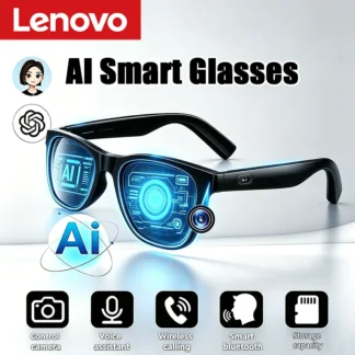 Lenovo AI Smart Glasses Voice Assistant Music Touch Control Bluetooth Call Outdoor Fashion Sunglasses For Men Women 2026 New 1