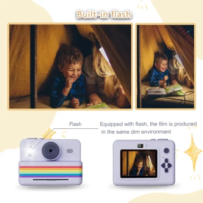 Digital Children Camera For Photography Mini Printer Portable Thermal Instant Print Photo Kids Camera 2.8inch HD Video Toy Gifts 4