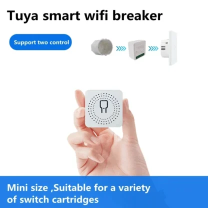 16A Tuya WiFi Smart Switch Module Mini Breaker 2-way Control Smart Life App Voice Control Work With Alexa Google Alice 3
