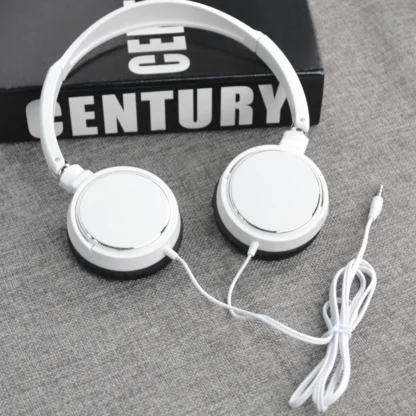 Universal 3.5mm Wired Computer Headphone Foldable Portable Music Gaming Headset Noise Canceling Sports Earphone Stereo Headset 5