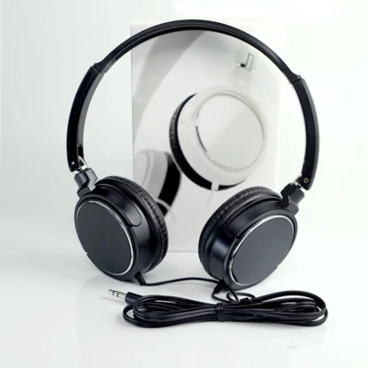 Universal 3.5mm Wired Computer Headphone Foldable Portable Music Gaming Headset Noise Canceling Sports Earphone Stereo Headset 2