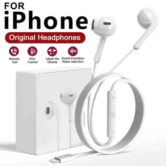 Original In-Ear Wired Earphones For Apple iPad iPhone 17 11 12 13 14 15 16 Pro Max TypeC Headphones Laptops Tablet 3.5mm Earbuds 1