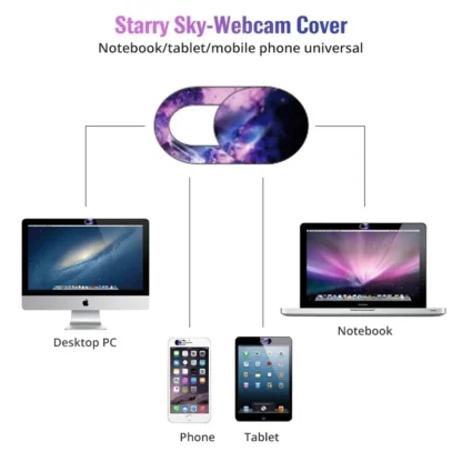 Webcam Cover Shutter Magnet Slider Plastic Camera Cover for iPad Tablet Web Laptop Pc Camera Mobile Phone Lenses Privacy Sticker 5