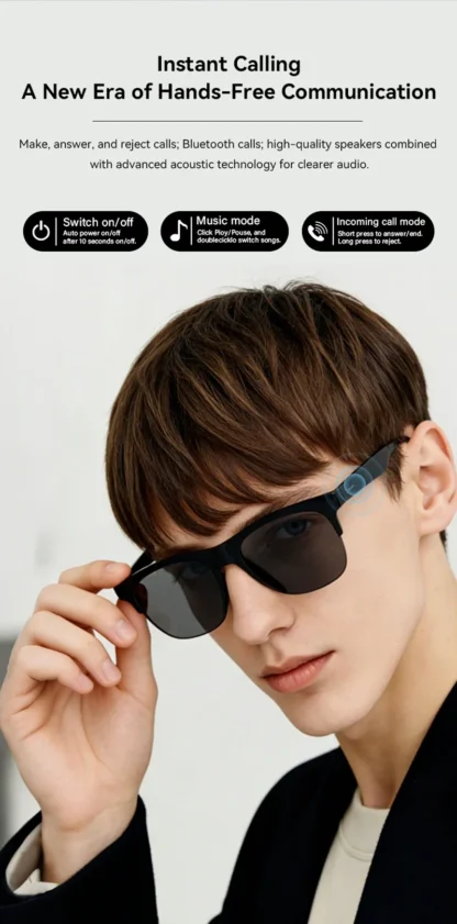 New AI Smart Glasses Motorcycle Sunglasses 8K Remote Control Touch Photo Camera Recording Translator Voice Bluetooth Glasses 3