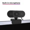 Webcam with Microphone, USB Computer Camera for Video Calls, Zoom, Teams, Streaming, Plug and Play for PC, Mac 3